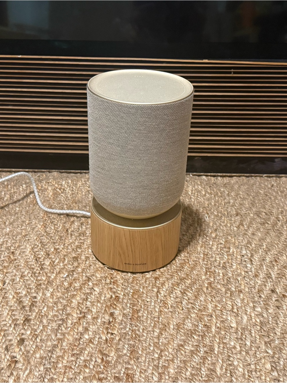 Bang & Olufsen Beosound Balance / Sand and Wood Wireless Speaker